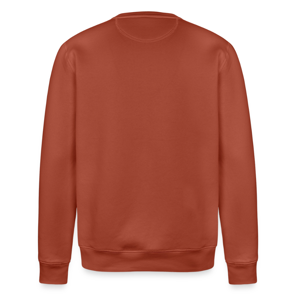 Essential Unisex Organic Sweatshirt - schwarzer Stick - Terrakotta