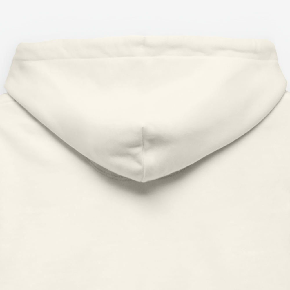 Essential Unisex Bio-Hoodie - schwarzer Stick - Naturweiß