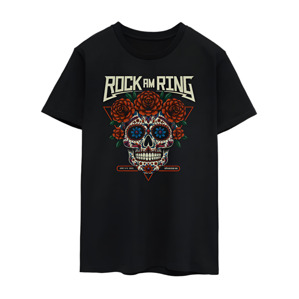 Día de los Muertos - Unisex Line Up T-Shirt - Schwarz