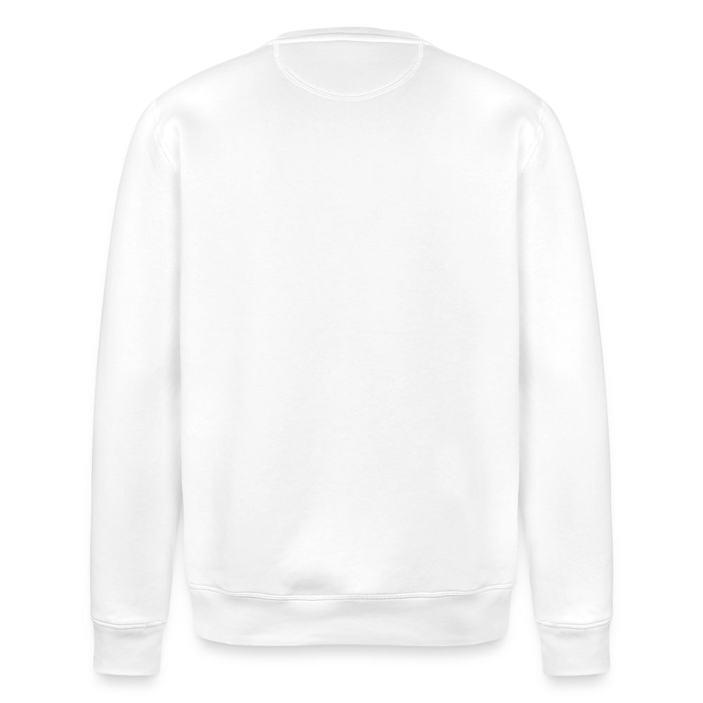 Essential Unisex Organic Sweatshirt - schwarzer Stick - Weiß