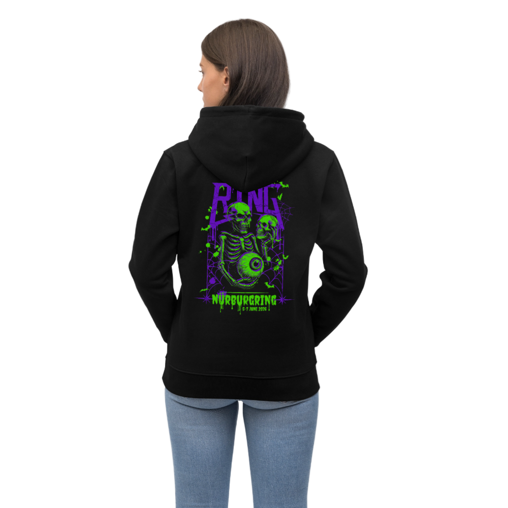 The Ring Is Watching You - Unisex Organic Hoodie - Schwarz
