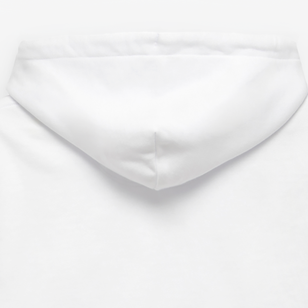 Essential Unisex Bio-Hoodie - schwarzer Stick - Weiß