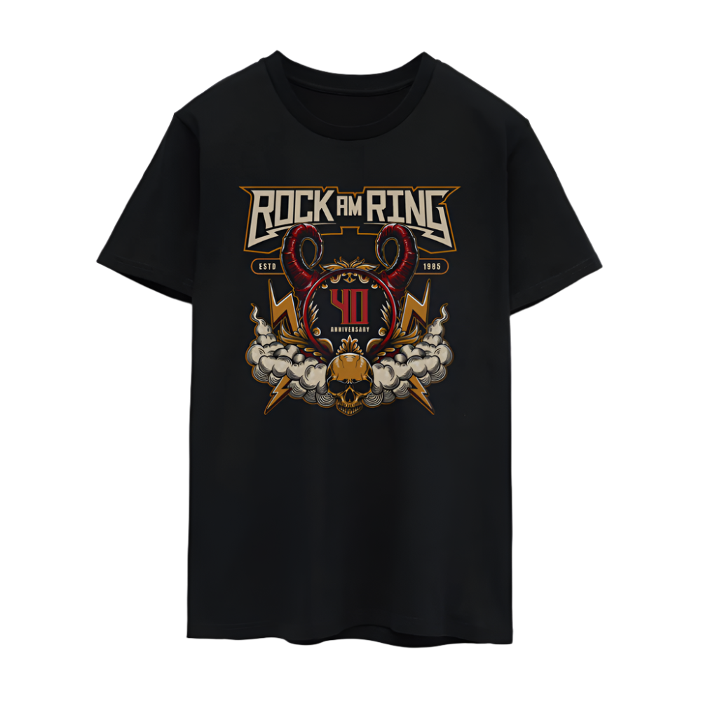 Devil Horns Anniversary - Unisex T-Shirt - Schwarz
