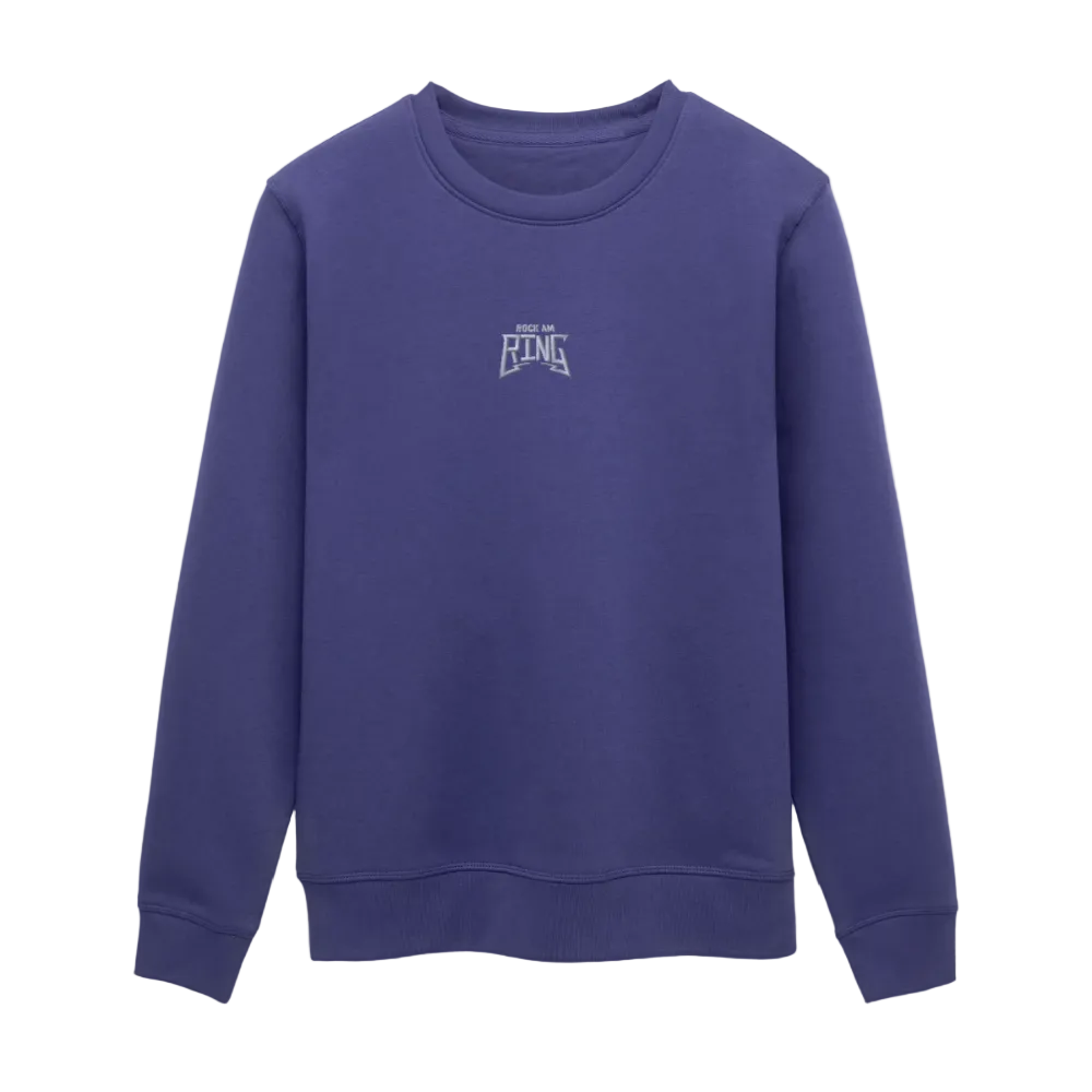 Essential Unisex Organic Sweatshirt - weißer Stick - Dämmerung