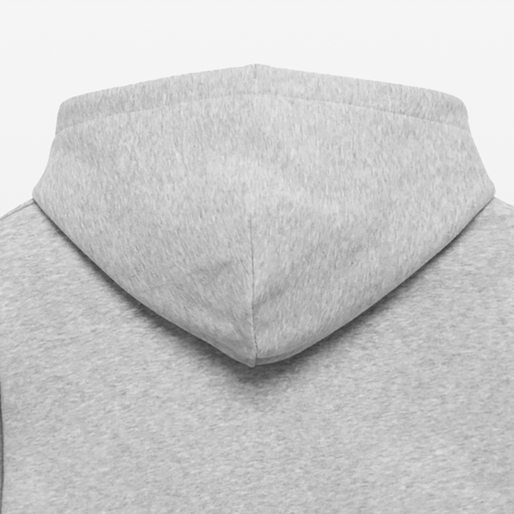 Essential Unisex Bio-Hoodie - schwarzer Stick - Grau meliert