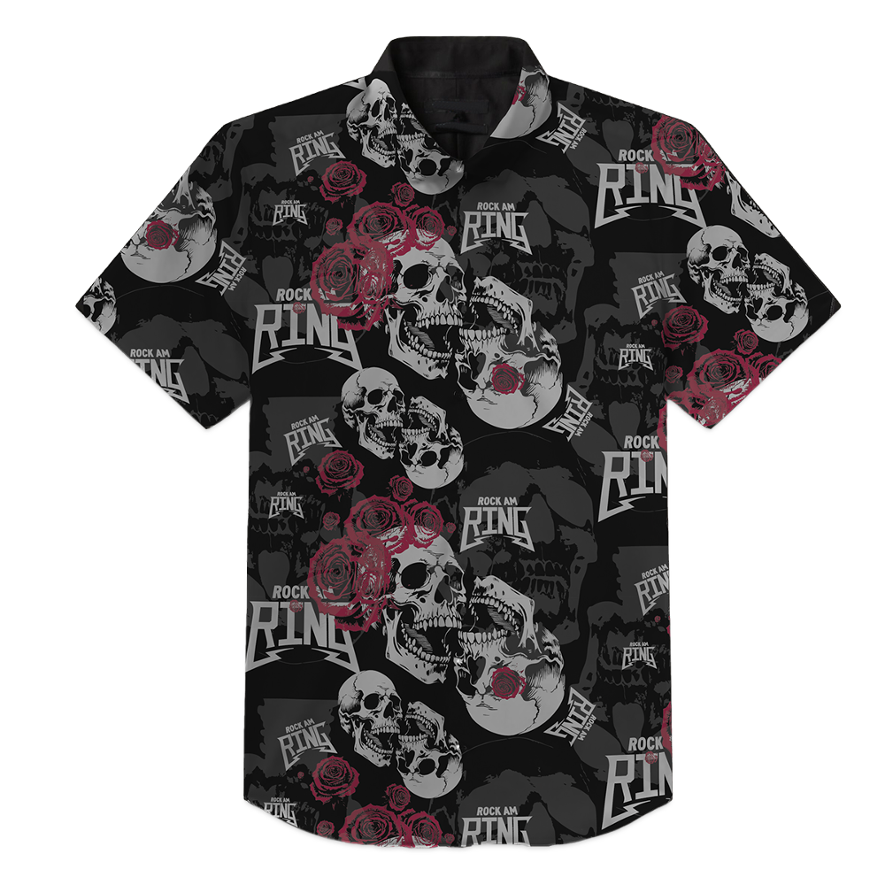 RAR25 Allover-Print Rock am Ring - Hawaiian Shirt - Schwarz