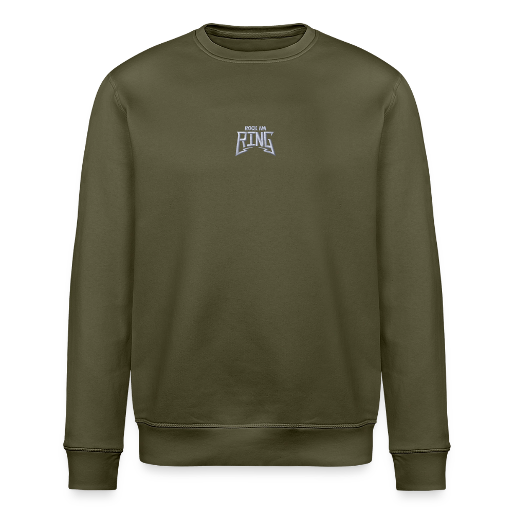 Essential Unisex Organic Sweatshirt - weißer Stick - Khaki