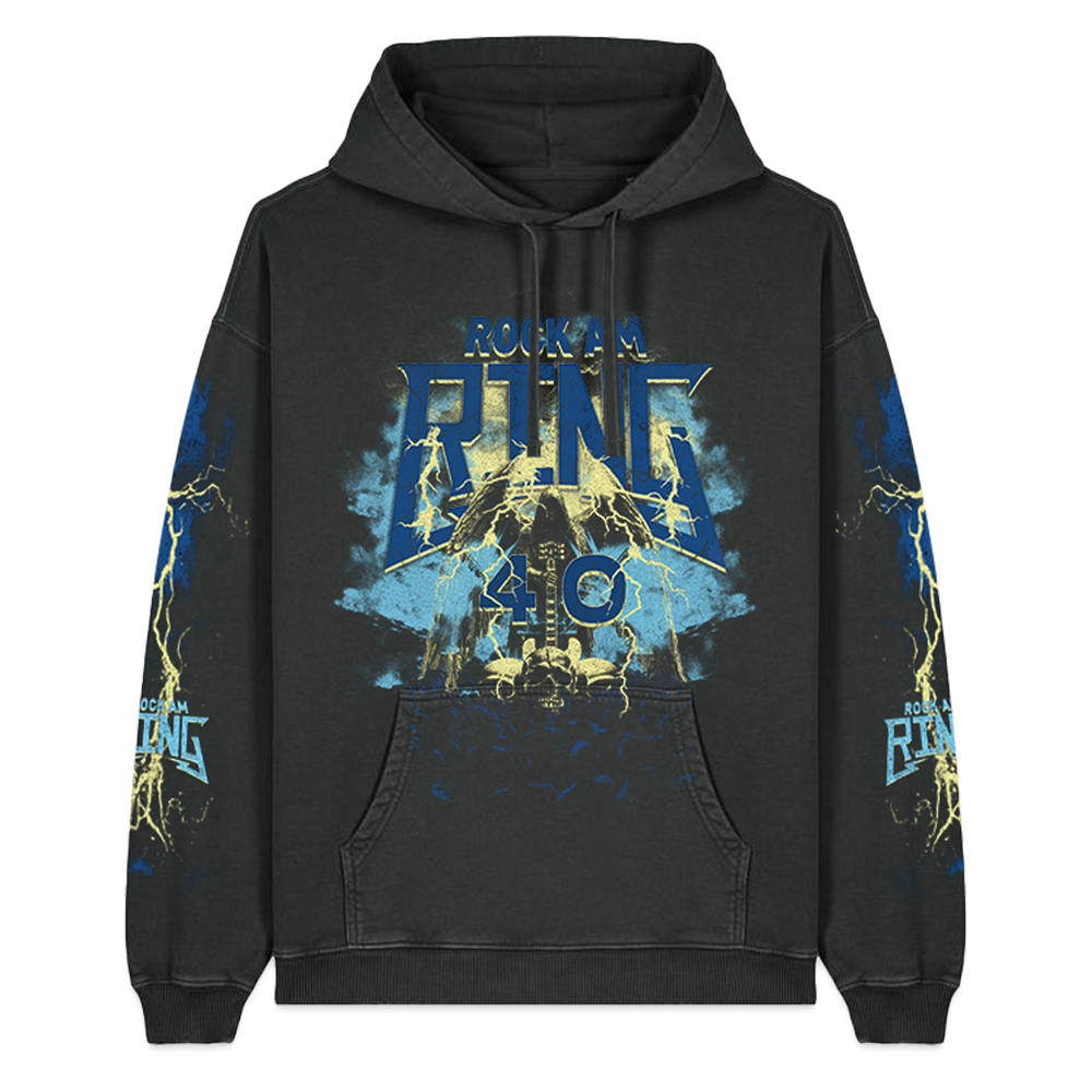 Vintage Line Up Hoodie - Limited Edition - washed Black