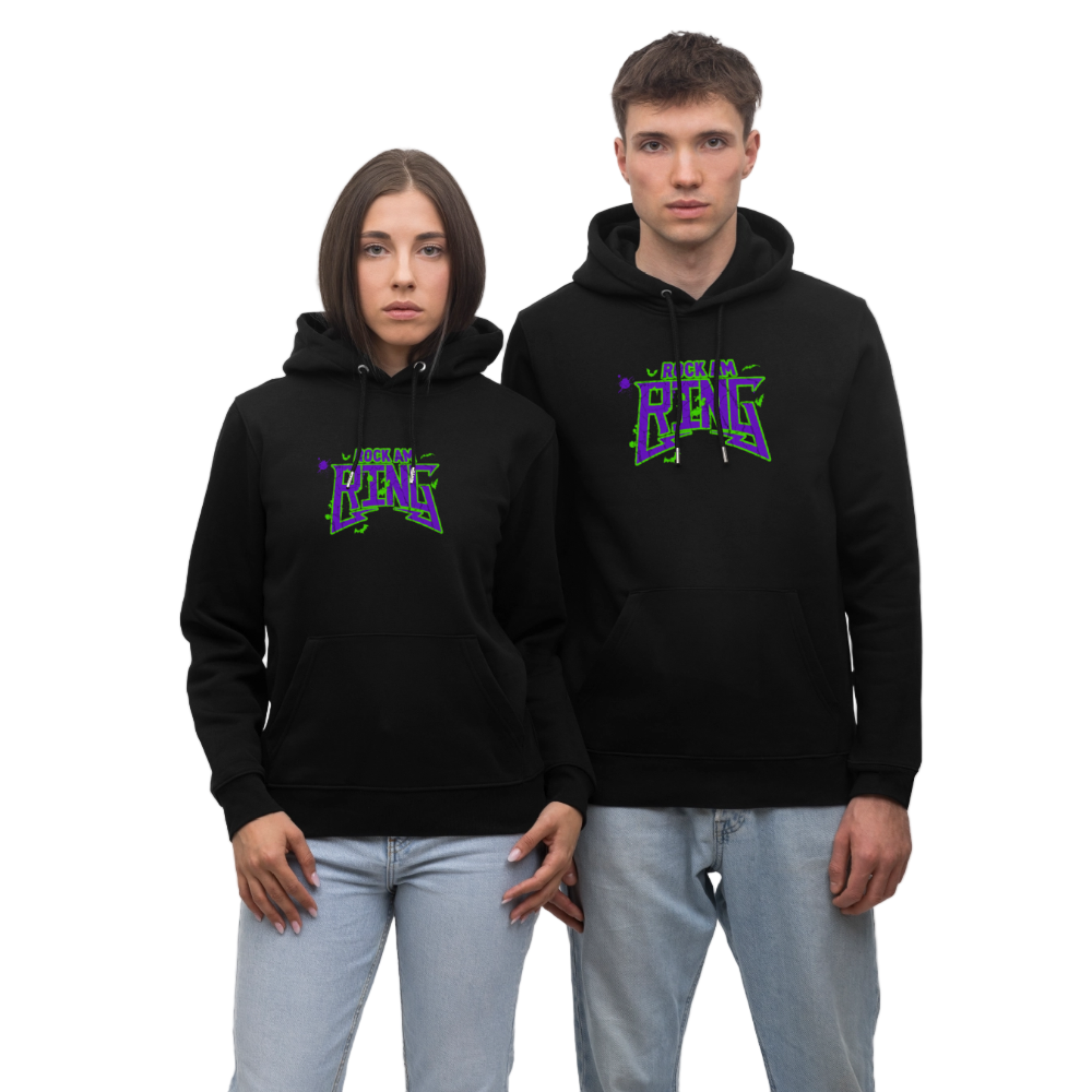 The Ring Is Watching You - Unisex Organic Hoodie - Schwarz