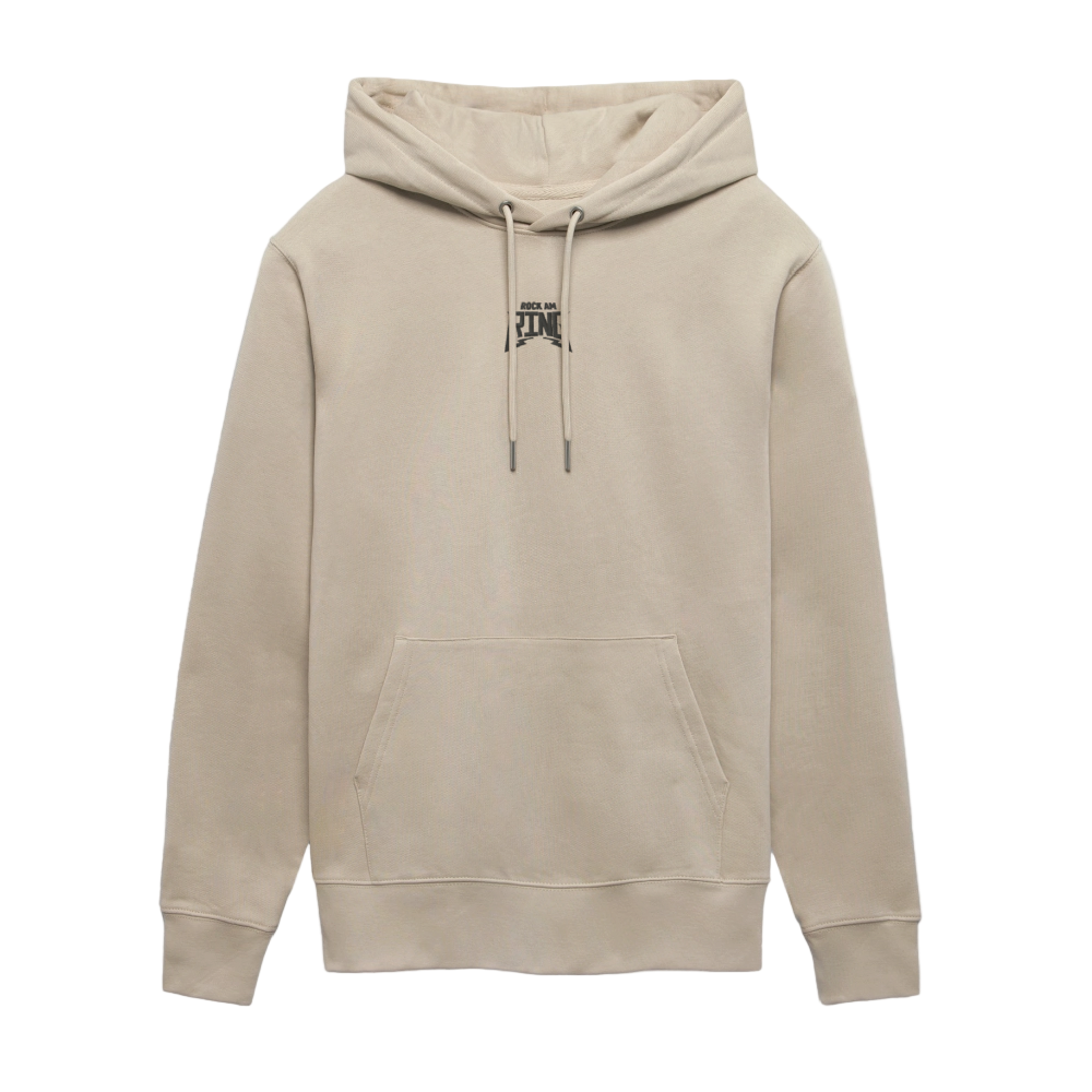 Essential Unisex Bio-Hoodie - schwarzer Stick - Beige