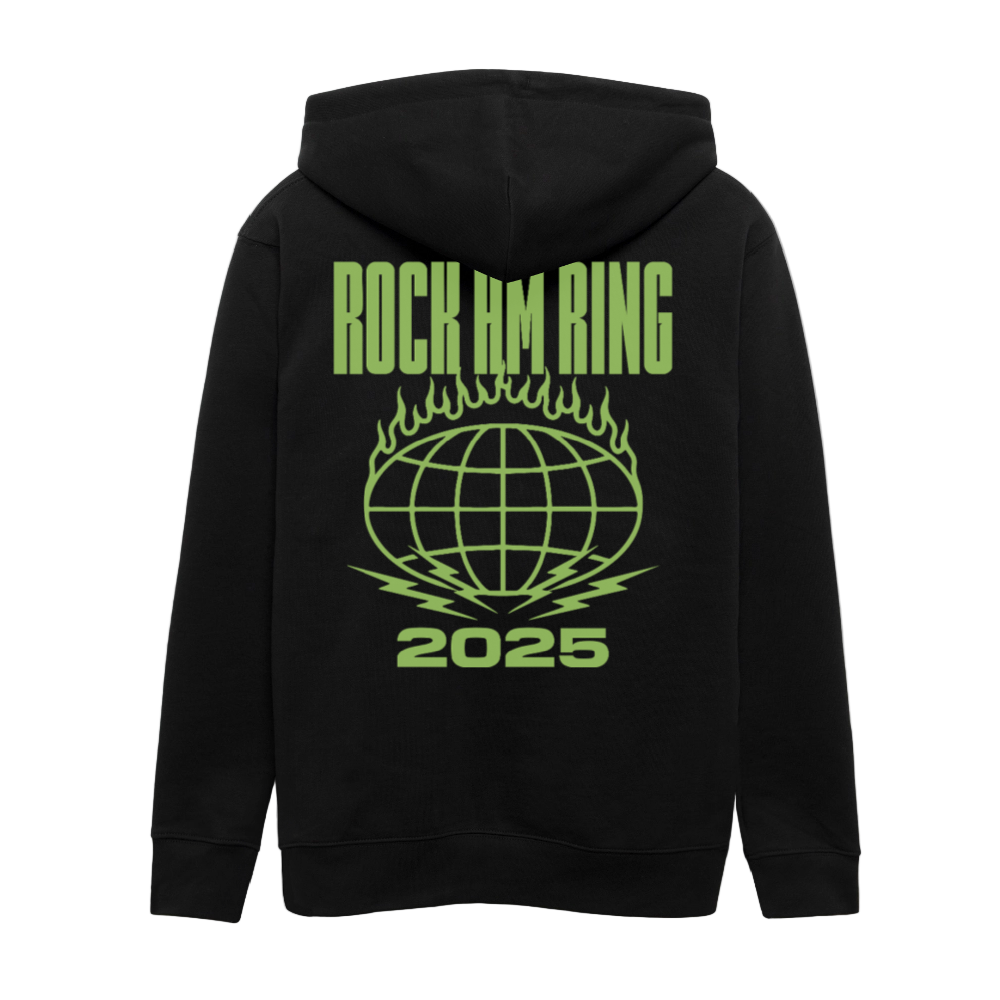 Burning Sphere Unisex Zipper - Schwarz