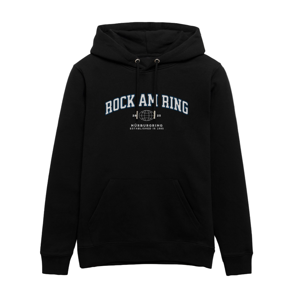 College - Unisex Line Up Hoodie - Schwarz