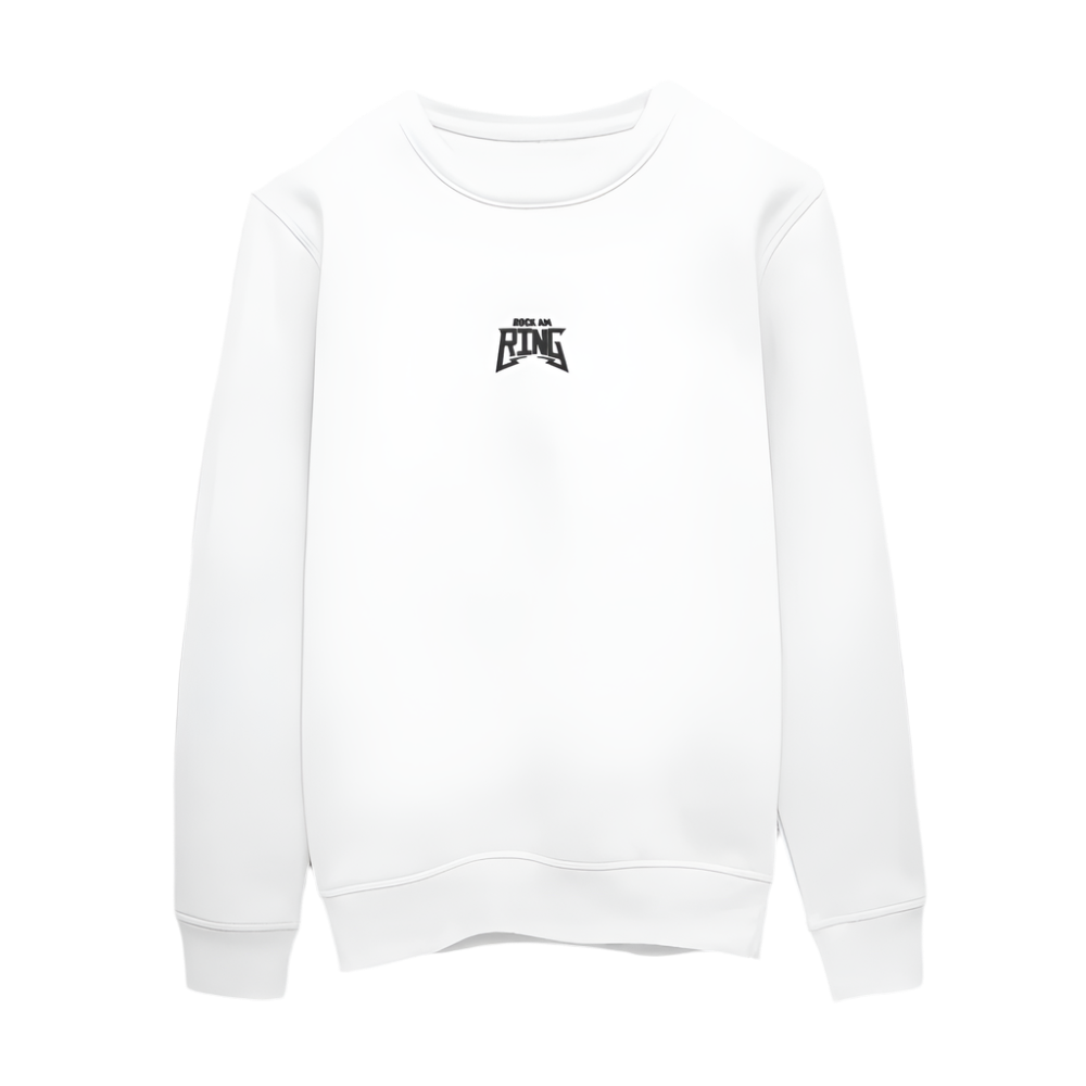 Essential Organic Sweatshirt - weißer Stick - Weiß