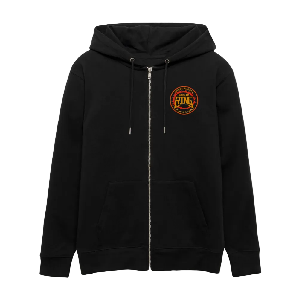 Planet Rock - Unisex Zipper Hoodie 2026 - Schwarz