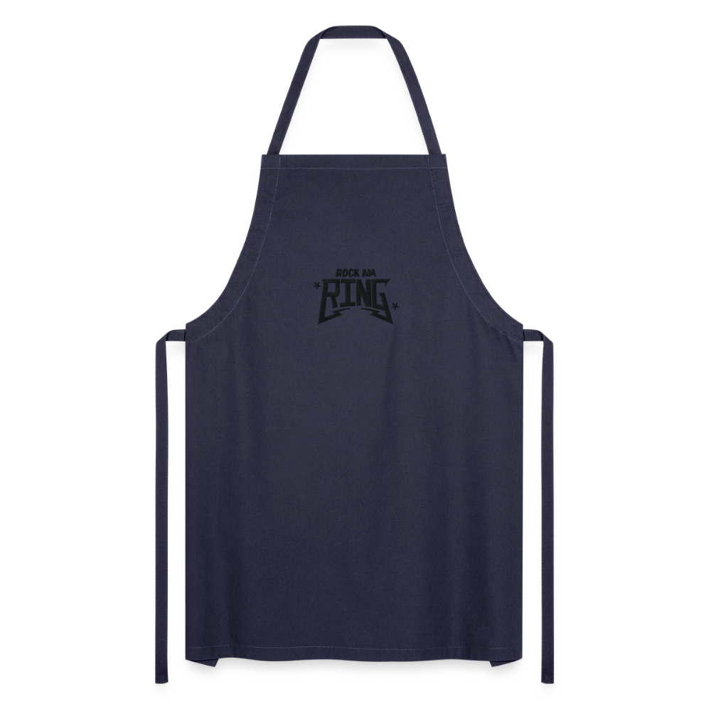 Rock Chef - Schürze mit schwarzem Stick - Navy
