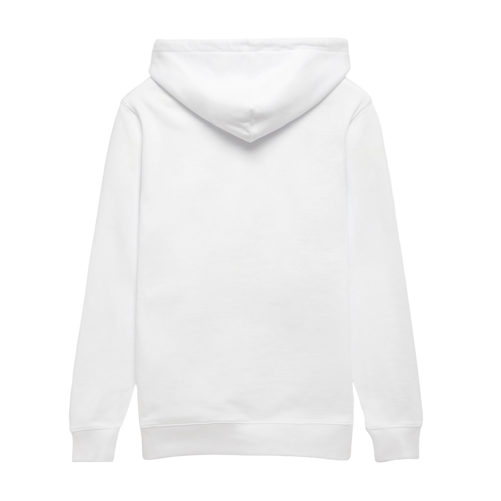 Essential Unisex Bio-Hoodie - schwarzer Stick - Weiß