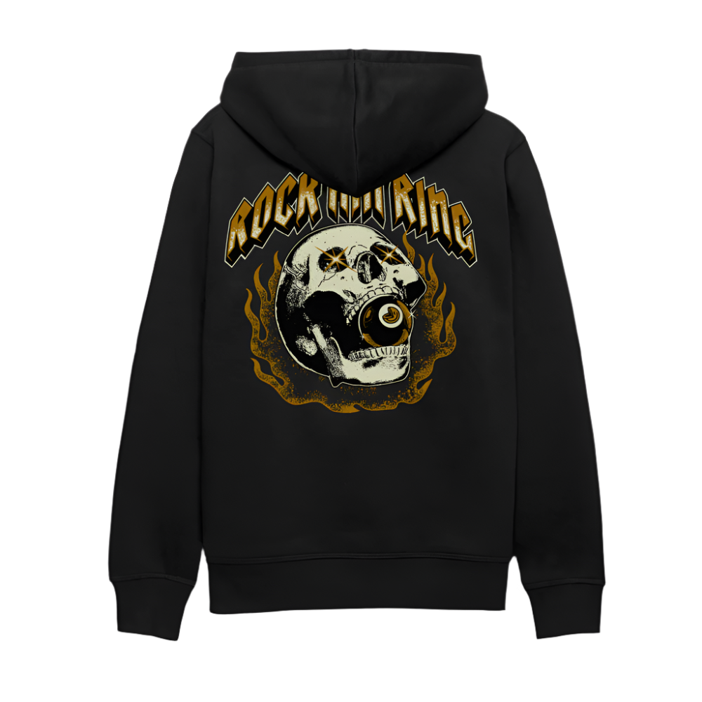 Burning Skull - Unisex Organic Hoodie - Schwarz