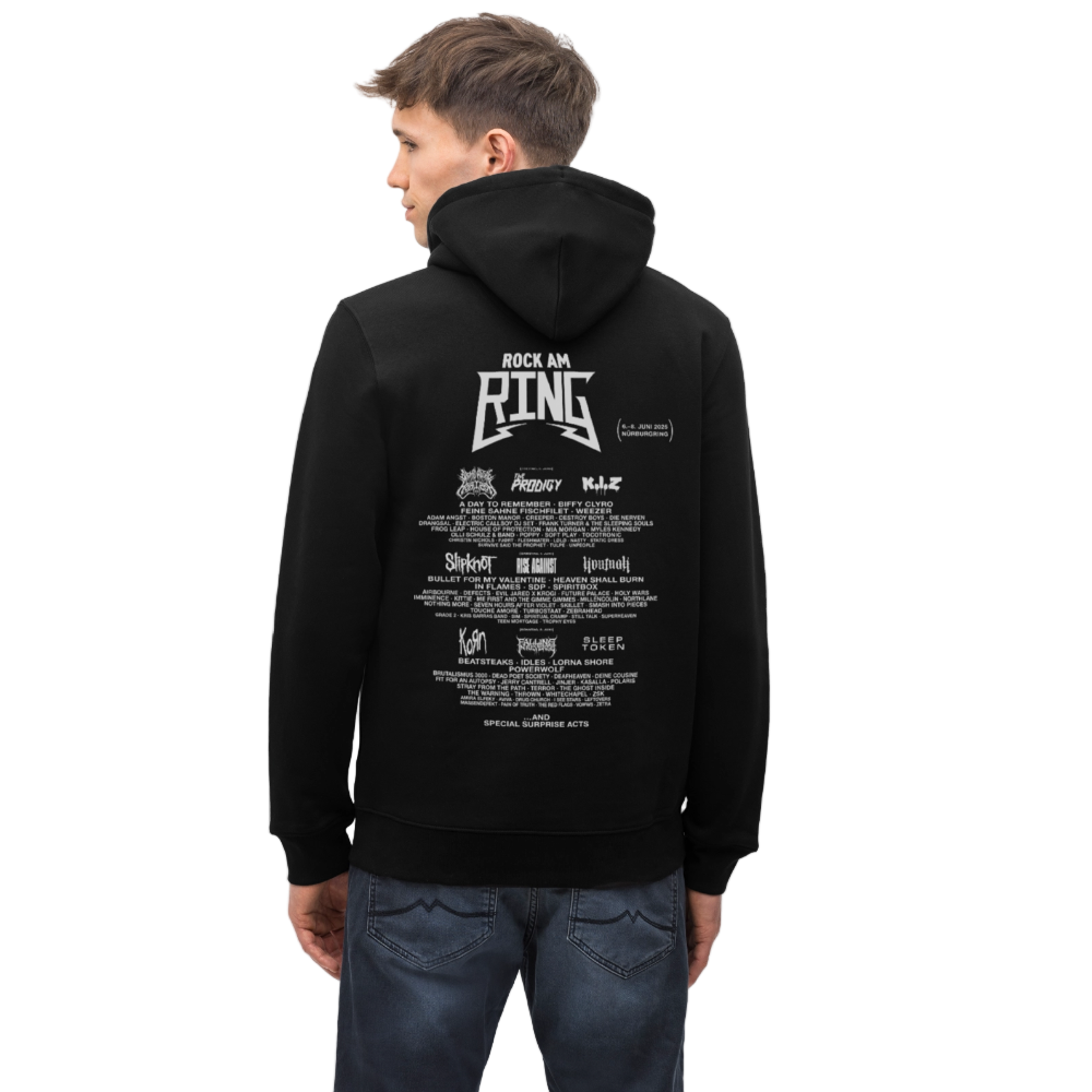 College - Unisex Line Up Hoodie - Schwarz