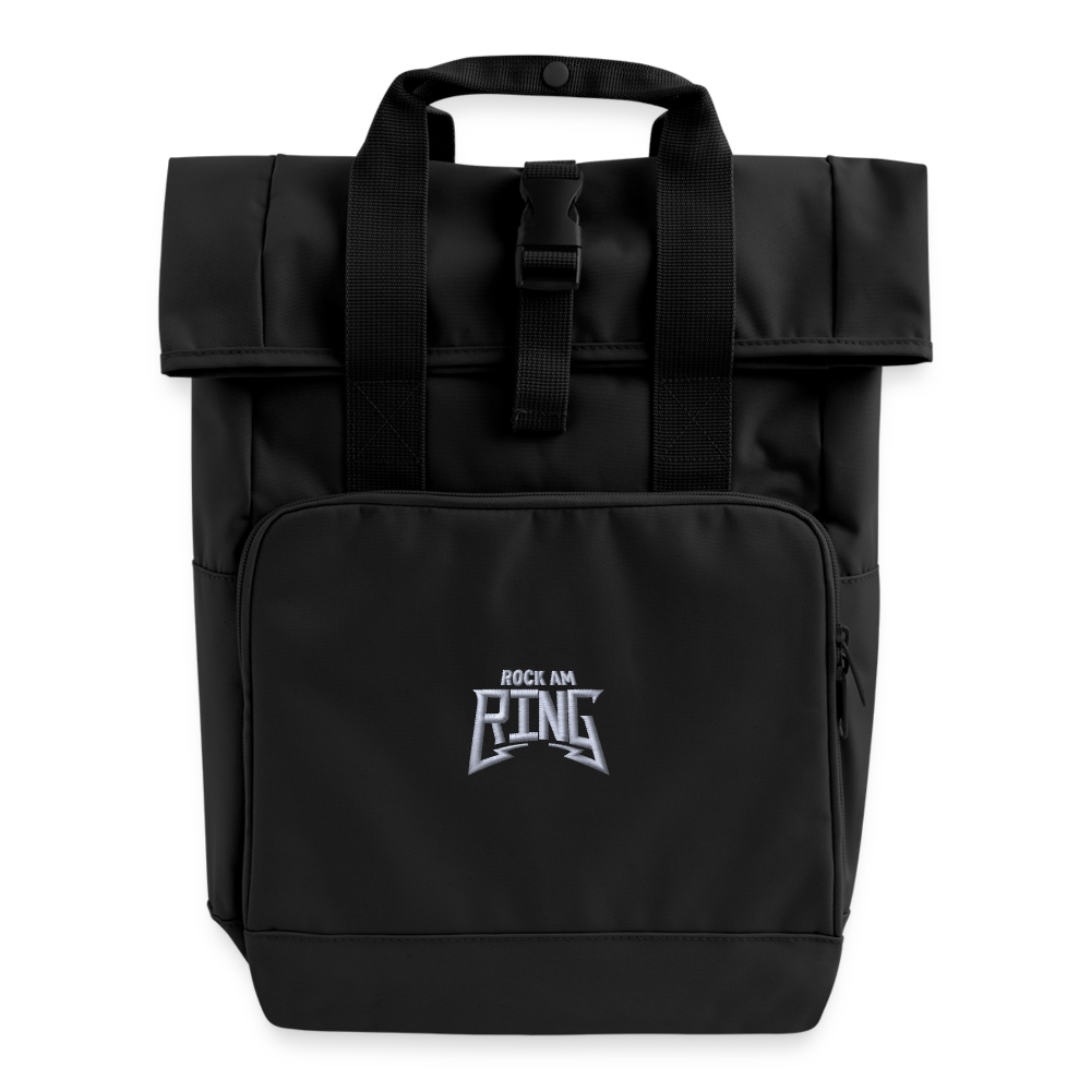 Rock am Ring Rolltop Rucksack klein - Schwarz