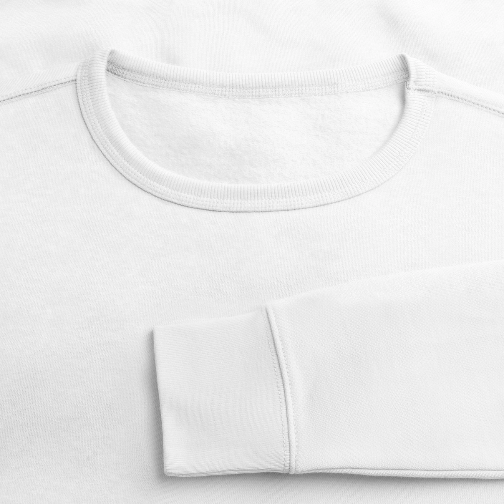 Essential Unisex Organic Sweatshirt - schwarzer Stick - Weiß