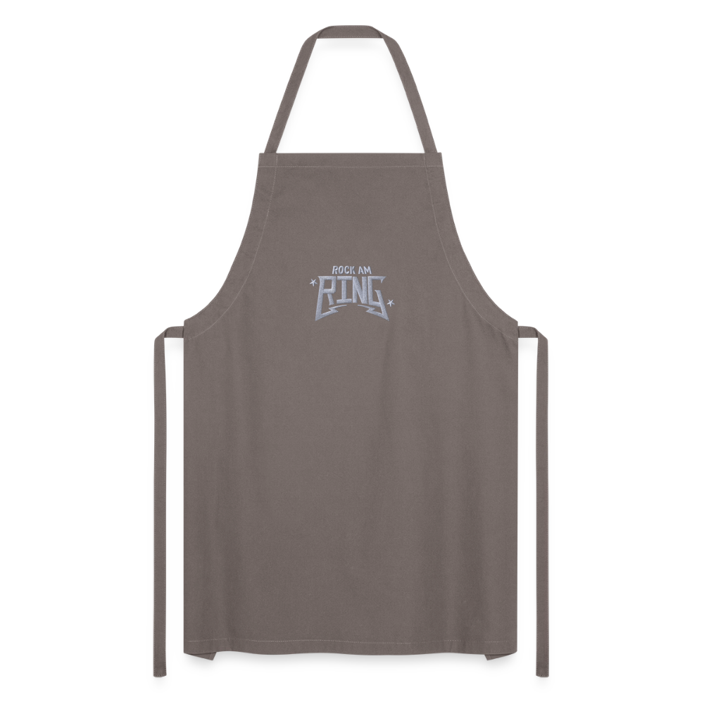 Rock Chef - Schürze mit weißem Stick - Grau