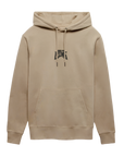 Essential Unisex Bio-Hoodie mit schwarzem Stick - Beige