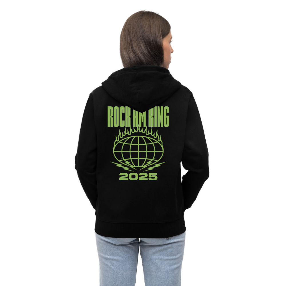 Burning Sphere Unisex Zipper - Schwarz