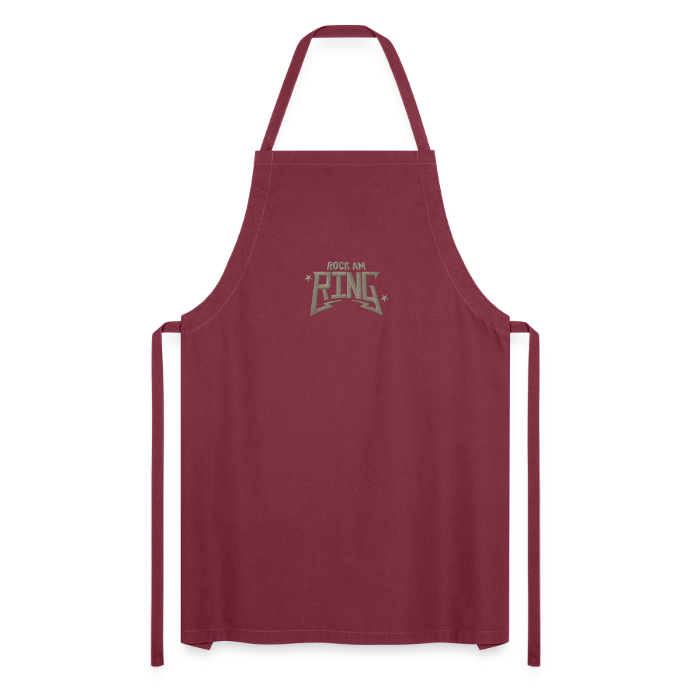 Rock Chef - Schürze mit beigem Stick - Bordeaux