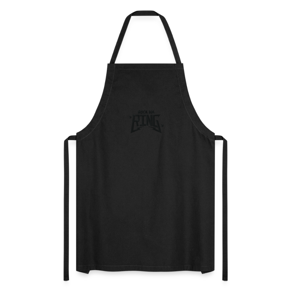 Rock Chef - Schürze mit schwarzem Stick - Schwarz