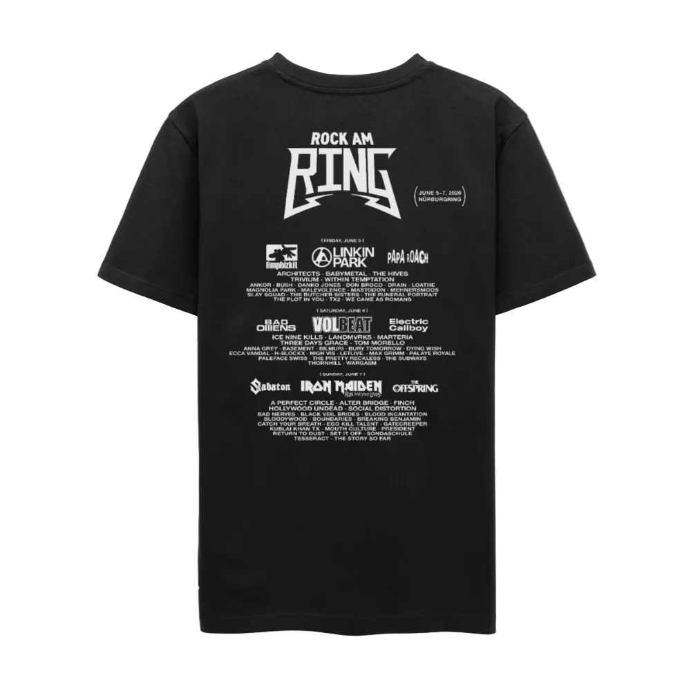 Space Odyssey - Line Up 2026 Unisex T-Shirt - Schwarz