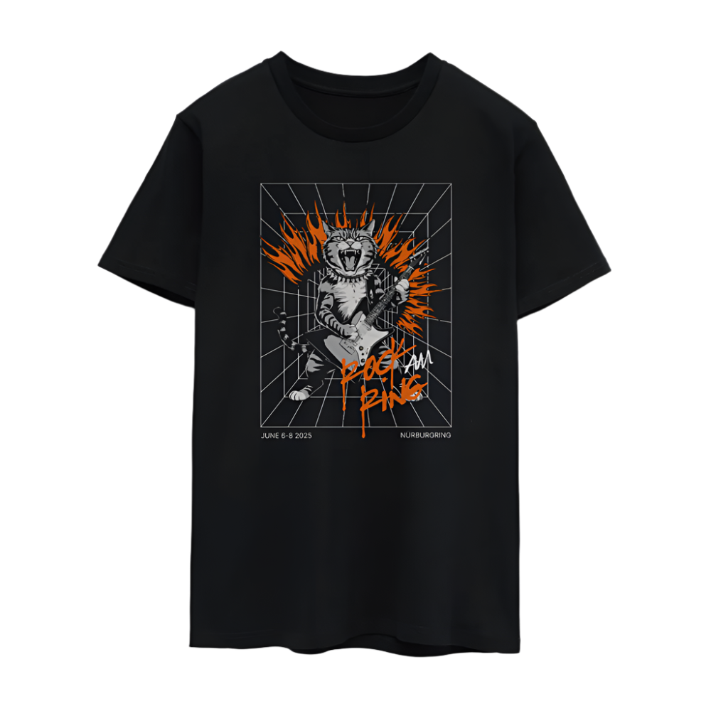 Metal Cat - Unisex T-Shirt - Schwarz