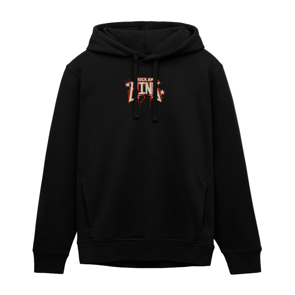 Inferno Skull - Organic Unisex Hoodie - Schwarz