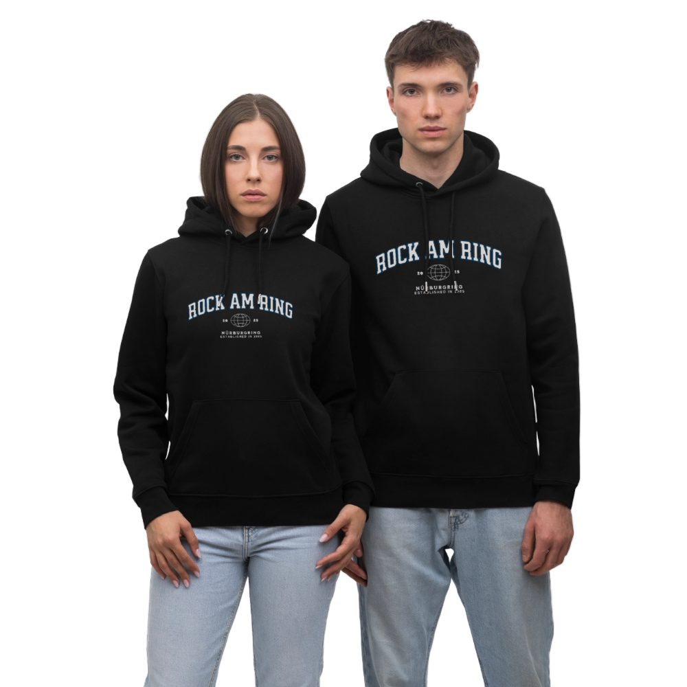 College - Unisex Line Up Hoodie - Schwarz