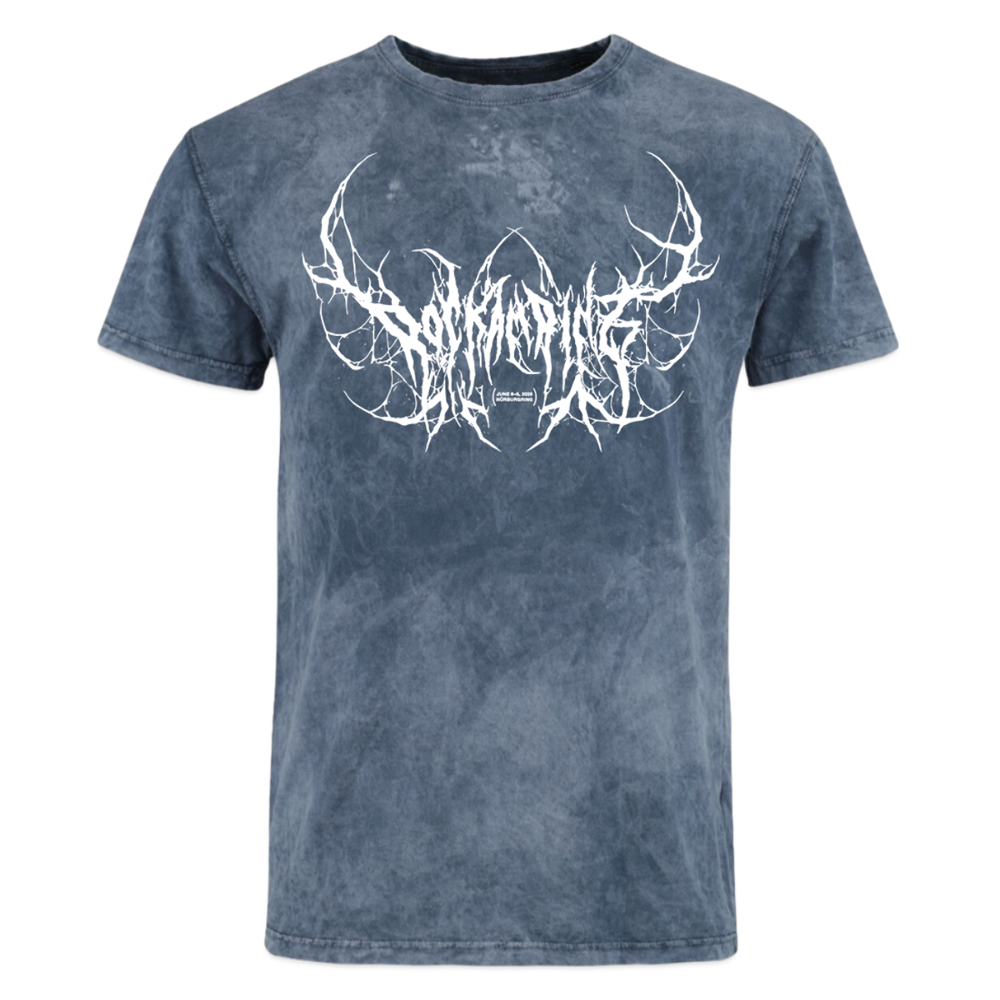 RAR25 In Metal We Trust - Unisex T-Shirt - Dip Dye Blau