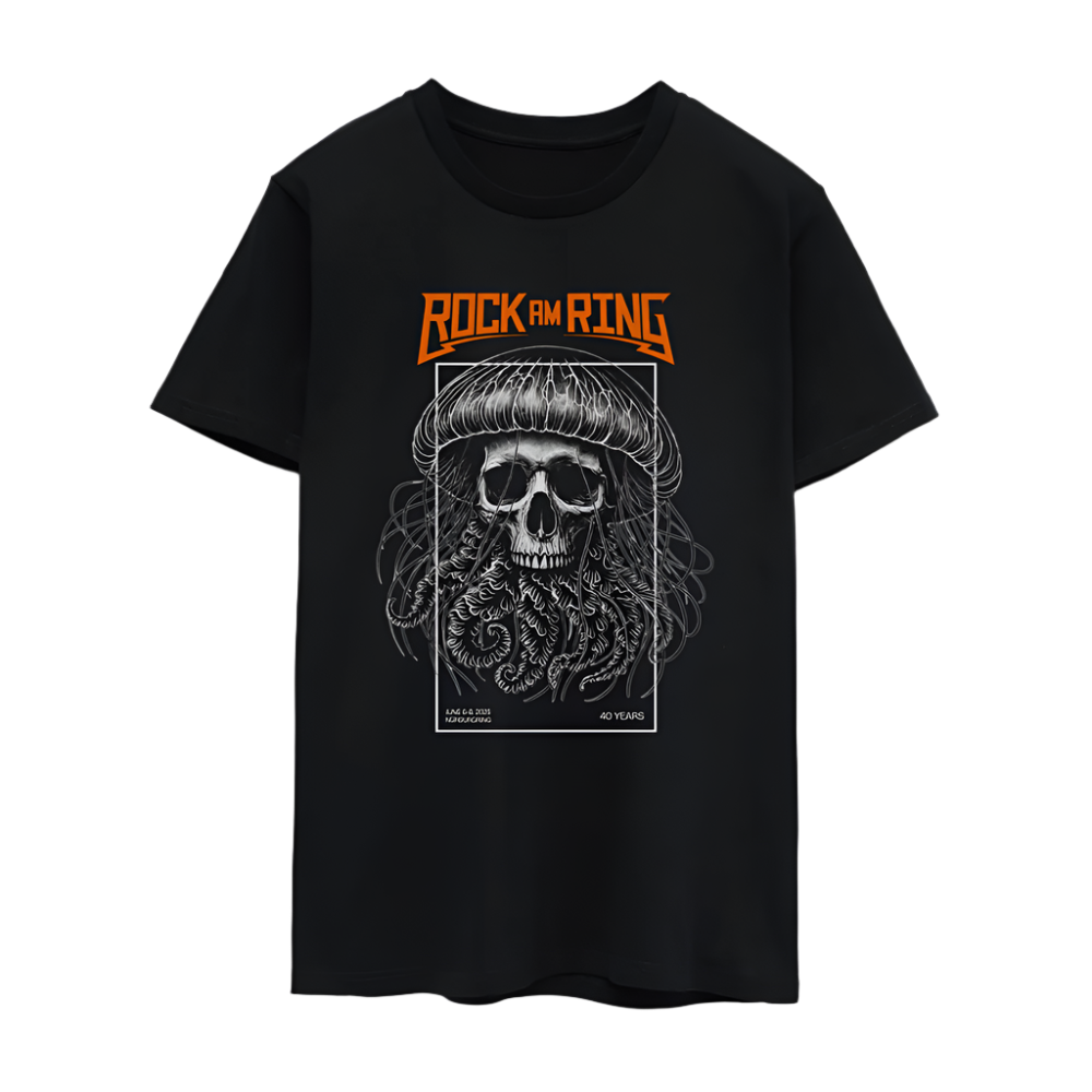 Glow in the deep (40 Anniversary) - Unisex Line Up T-Shirt - Schwarz