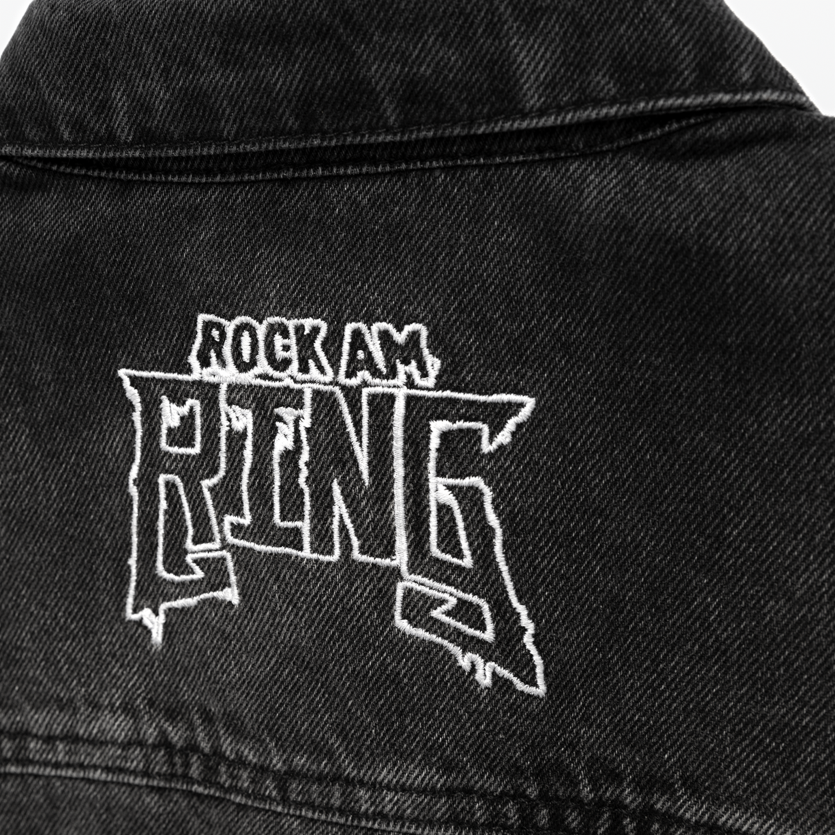 Rockkutte - Denim Weste mit Stick und Patch